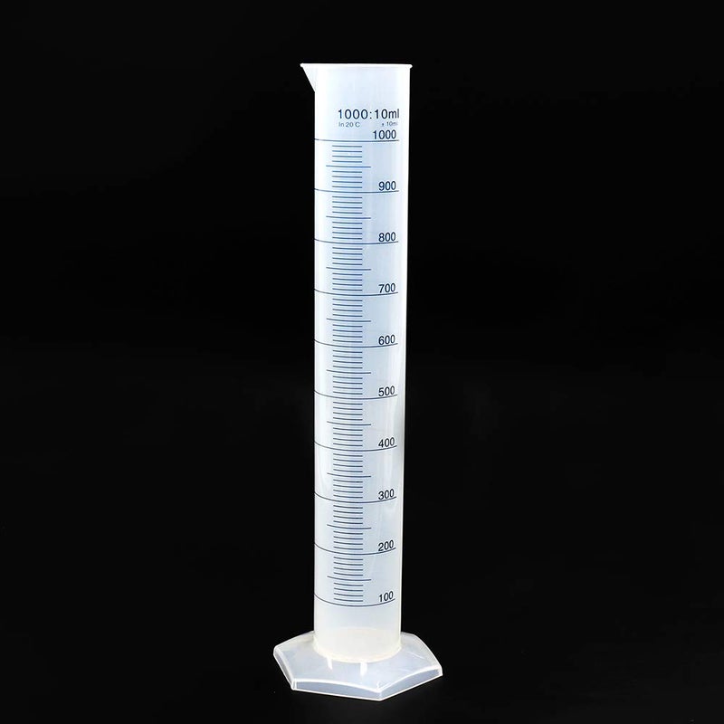 Labvida Plastic Measuring Cylinder, Vol.1000ml, PP Material with Blue Printed Graduation, LVF002 - Image 3
